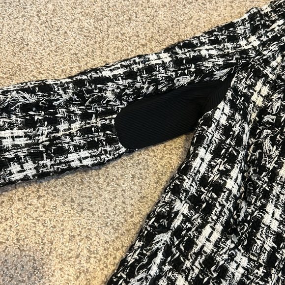 Truth & Pride Black and White Tweed Blazer, XS - Picture 6 of 16